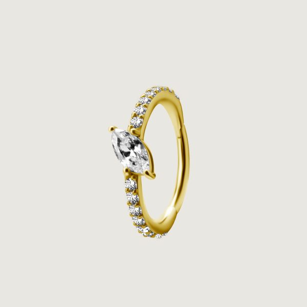 BG-BHCRZ-38 (Hinged conch ring set w.cubic zirconia)