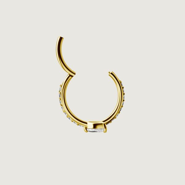 BG-BHCRZ-38 (Hinged conch ring set w.cubic zirconia) - Imagen 3