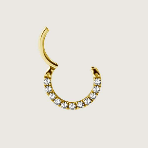BG-BHSRSG-36 (Hinged daith & septum clickers set w.cubic zirconia) - Imagen 2