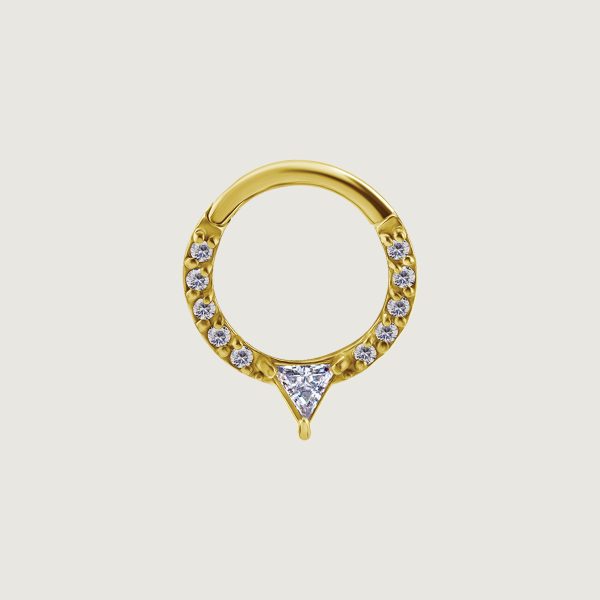 BG-BHSRSG-50 (Hinged daith & septum clickers set w.cubic zirconia)