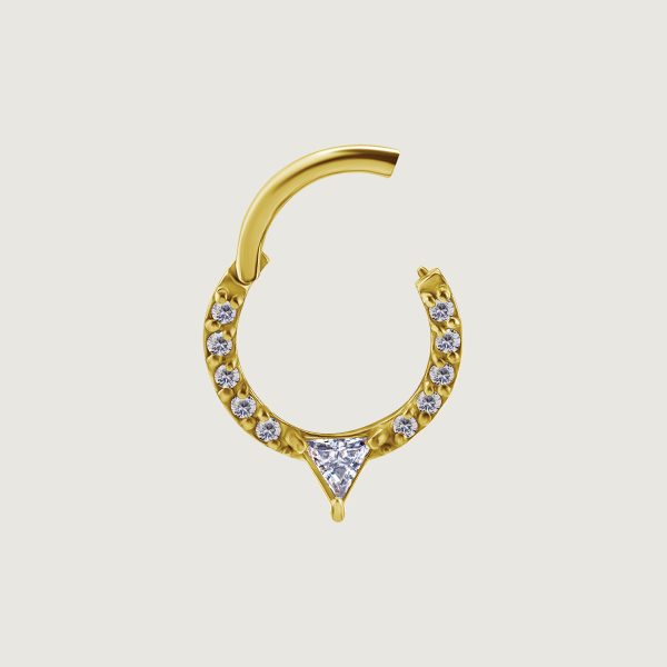 BG-BHSRSG-50 (Hinged daith & septum clickers set w.cubic zirconia) - Imagen 2