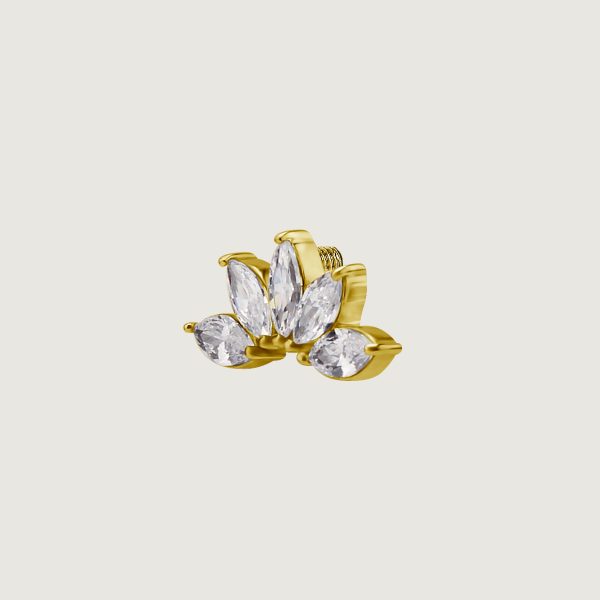 BG-BILNZ-43L (Micro barbells set w.cubic zirconia) - Imagen 2