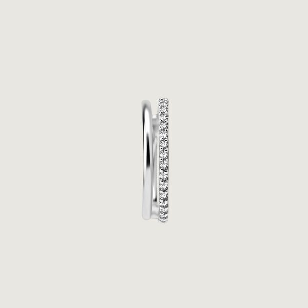 BHCRSG-48 (Hinged conch ring clickers set w.premium zirconia) - Imagen 2