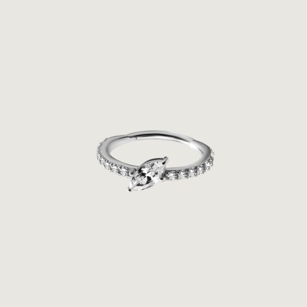 BHCRZ-38 (Hinged conch ring set w.cubic zirconia)