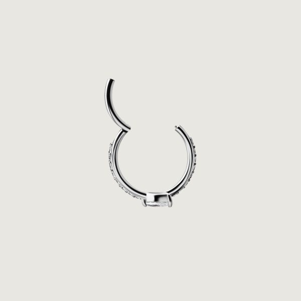 BHCRZ-38 (Hinged conch ring set w.cubic zirconia) - Imagen 2