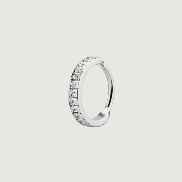 BHCRZ-40 (Hinged conch ring set w.cubic zirconia)