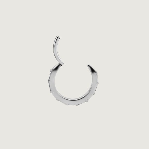 BHCRZ-41 (Hinged conch ring set w.cubic zirconia) - Imagen 3