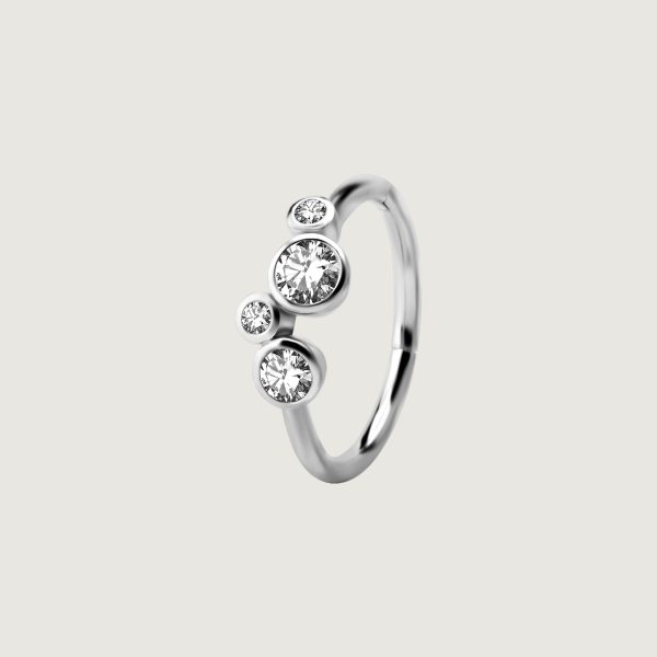 BHCRZ-46 (Hinged conch ring set w.cubic zirconia)