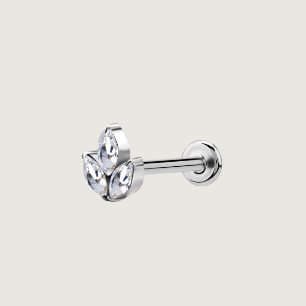 BILNZ-13L (Micro barbells set w.cubic zirconia) - Imagen 3