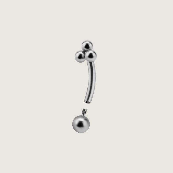 TIEB3BN (Rook and eyebrow micro bananas) - Imagen 3
